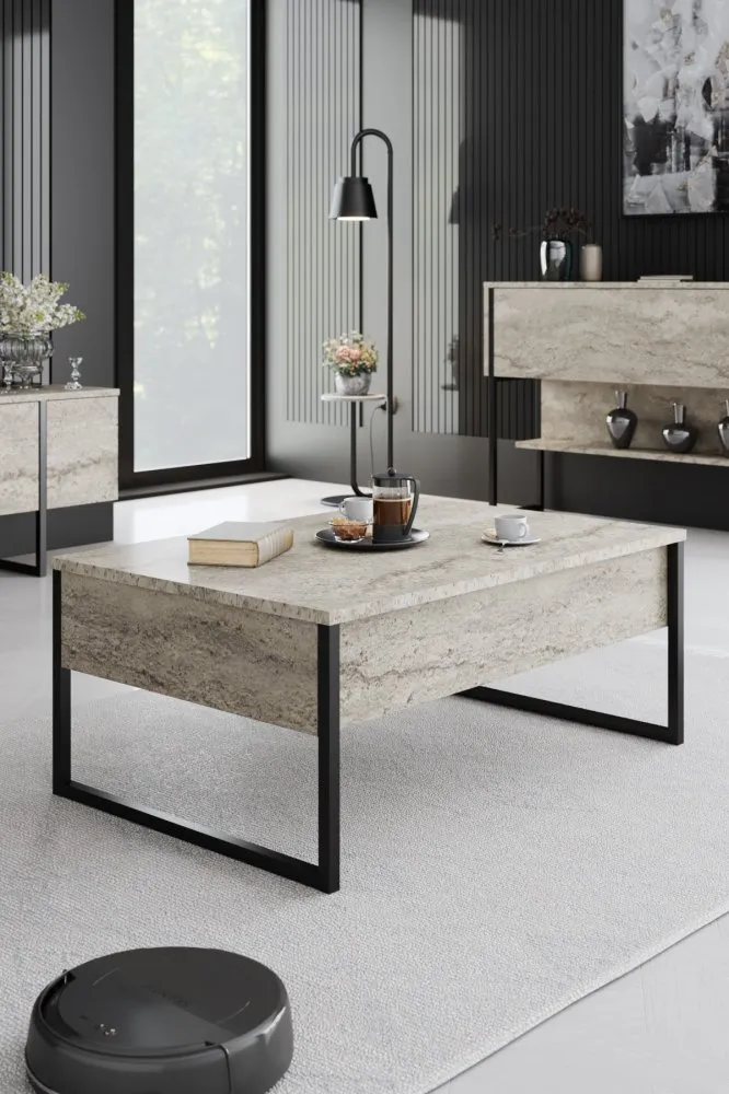 Sto za dnevnu sobu Luxe Travertine Black