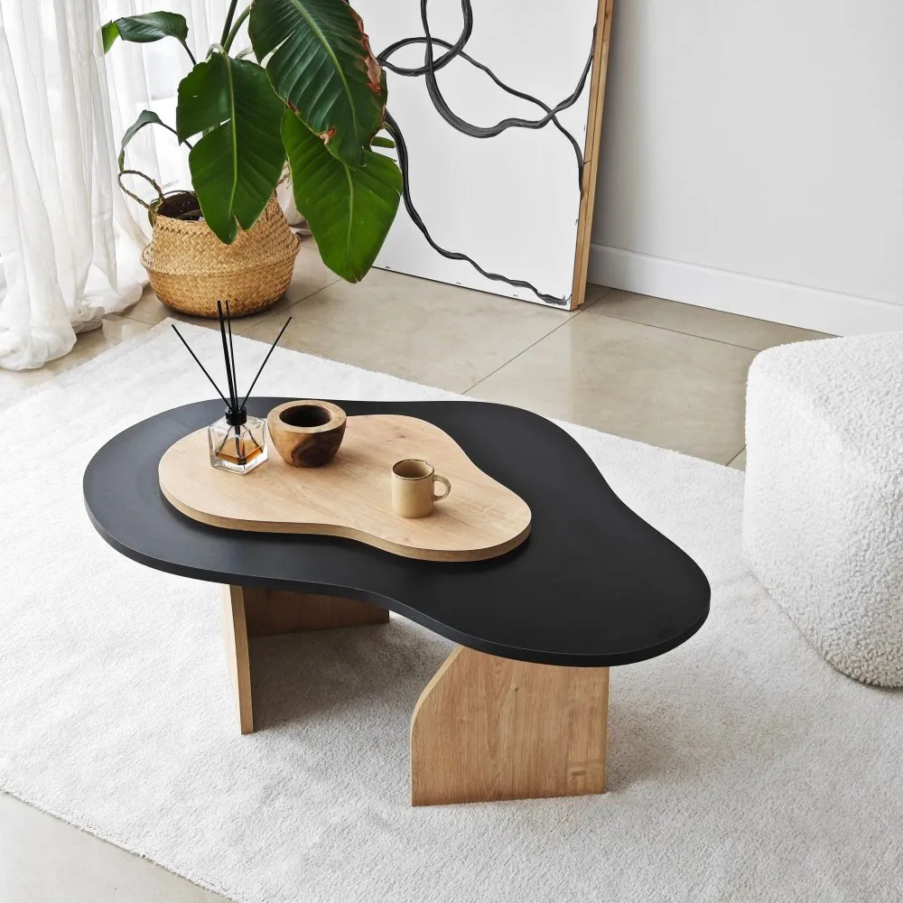 Sto za dnevnu sobu Melted Black Sapphire Oak