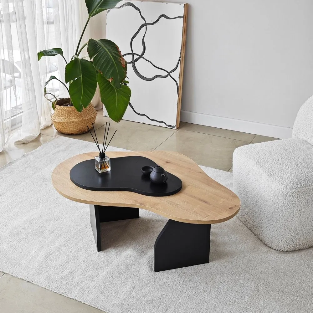 Sto za dnevnu sobu Melted Sapphire Oak Black