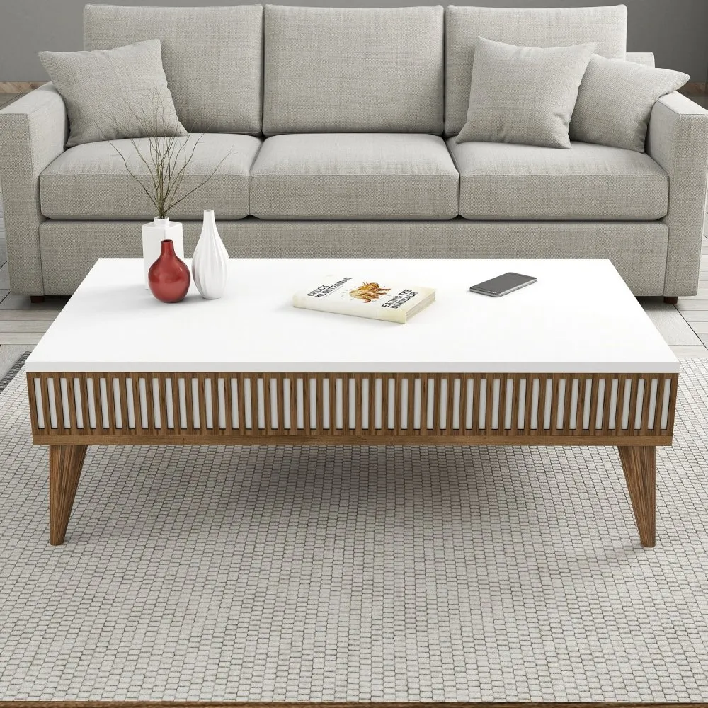 Sto za dnevnu sobu Milan Walnut White