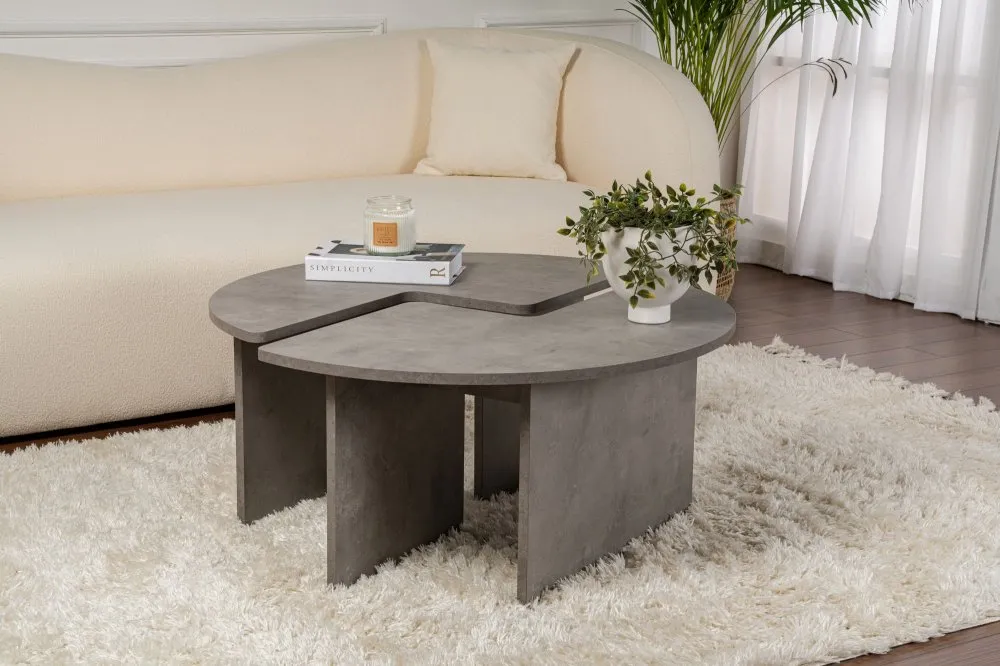 Sto za dnevnu sobu Moira Concrete Grey