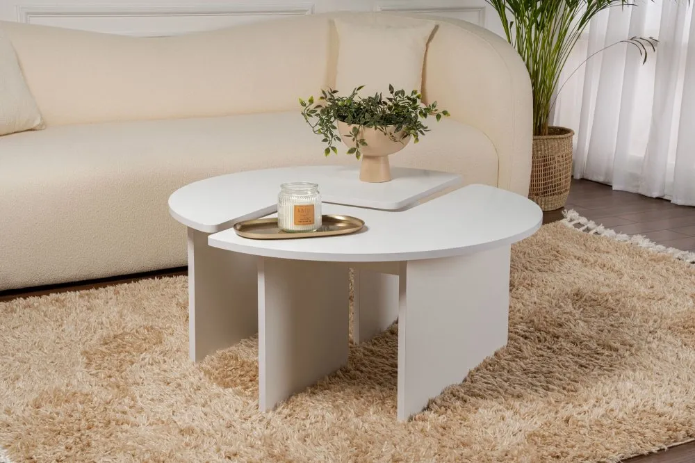 Sto za dnevnu sobu Moira Natural White