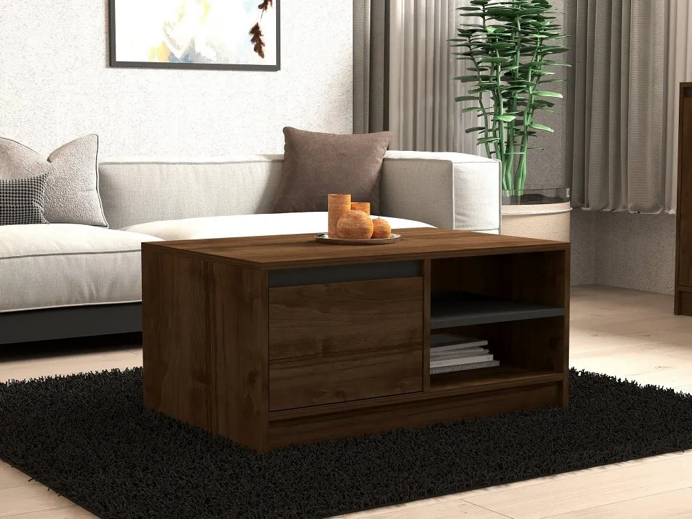 Sto za dnevnu sobu Ongu Walnut Anthracite