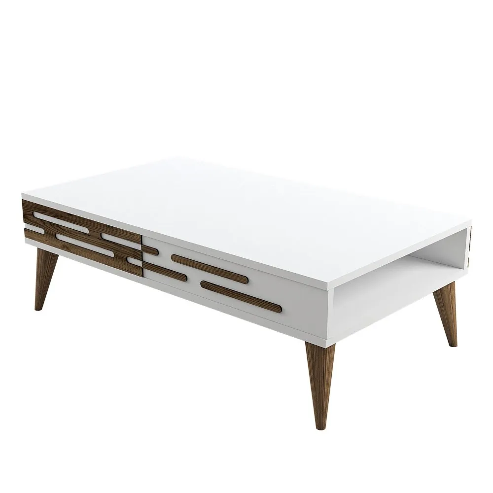 Sto za dnevnu sobu Valensiya Walnut White