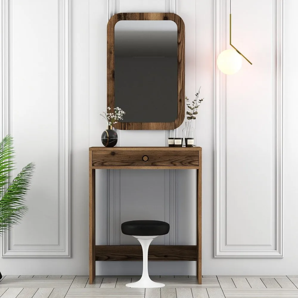 Sto za šminkanje Lizbon Mirror Walnut