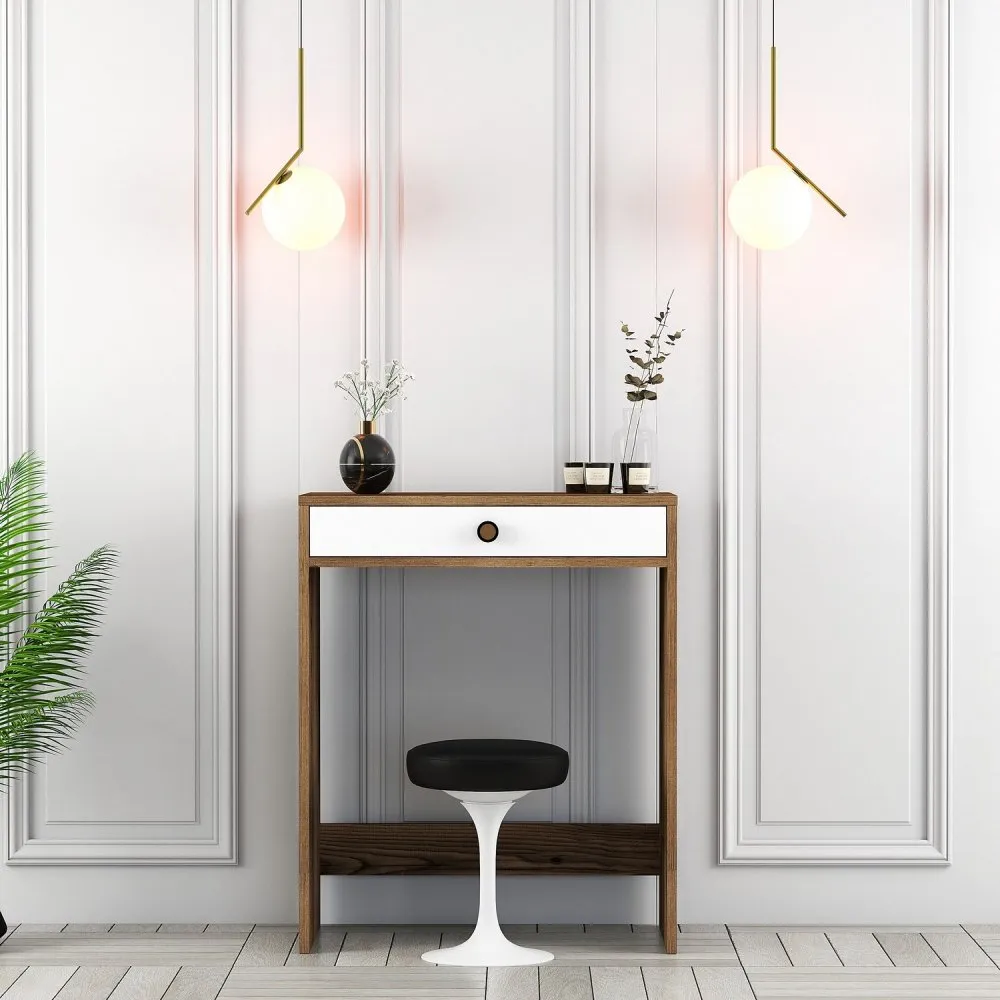 Sto za šminkanje Lizbon Walnut White