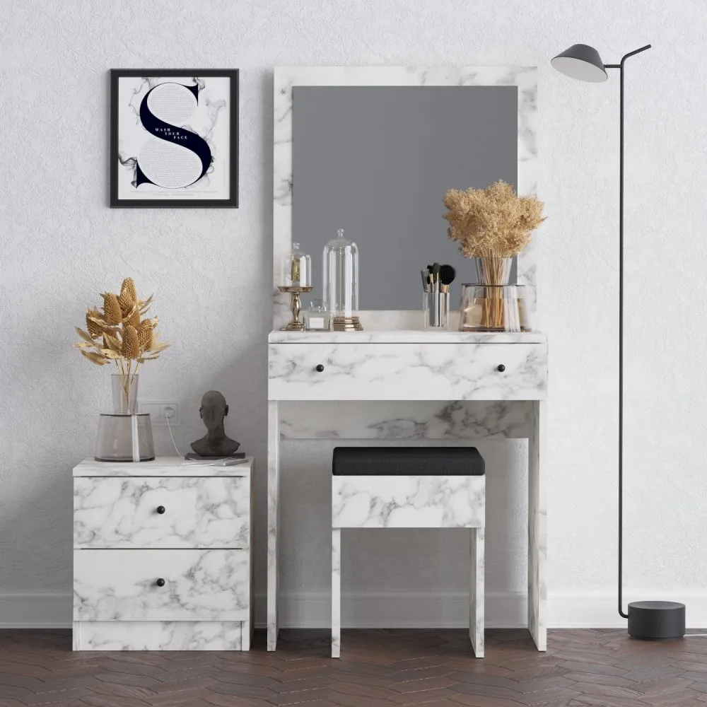 Sto za šminkanje Nice Carrara Marble