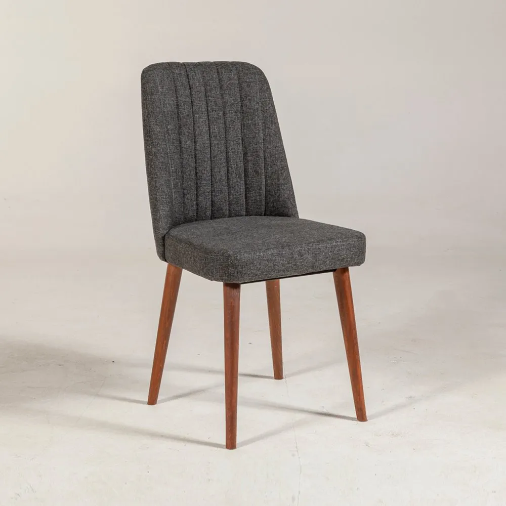 Stolica Vina Sandalye Anthracite Walnut