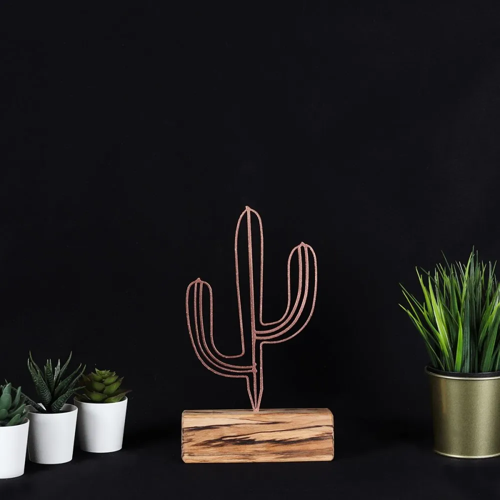 Stona dekoracija Cactus Mini Bronze