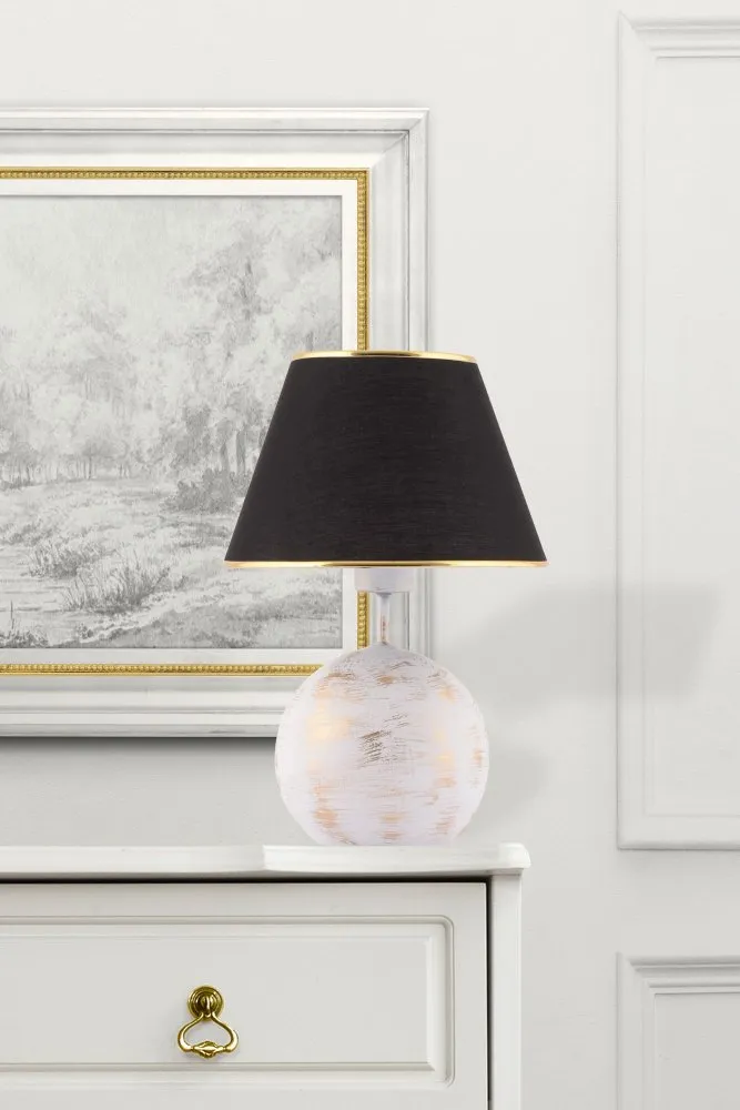 Stona lampa Balloon Black White