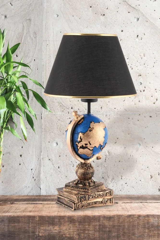Stona lampa World Black Blue