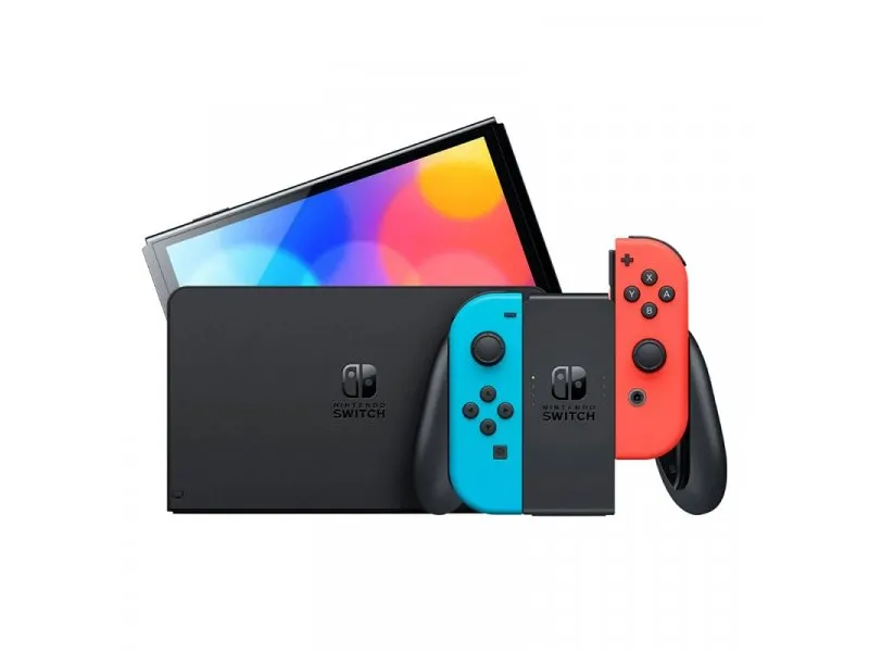 Switch Console (OLED Model) Neon Red and Blue