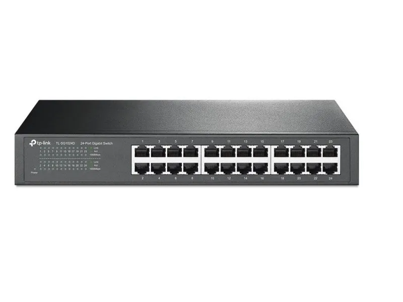 Switch Gigabit 24x RJ45 10/100/1000Mbps 13'' metalno kuciste (TL-SG1024D)