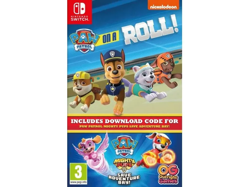 Switch Paw Patrol On a roll + Mighty Pups Compilation