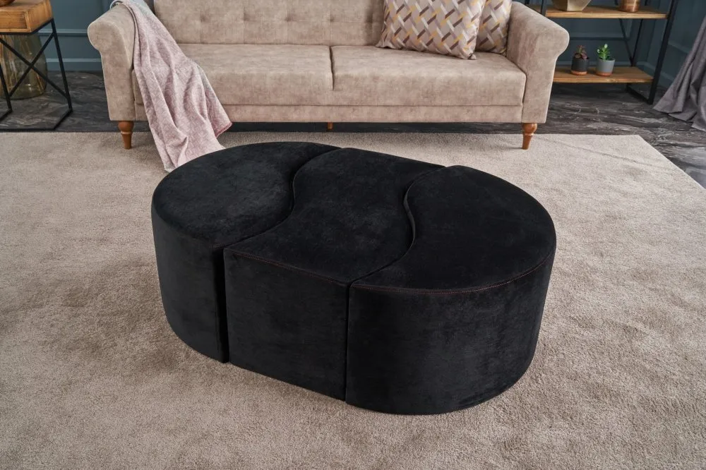 Tabure Alya Puf Black