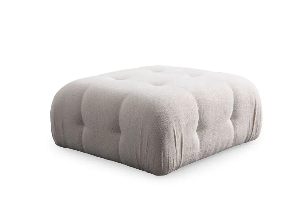Tabure Amaris Pouffe White