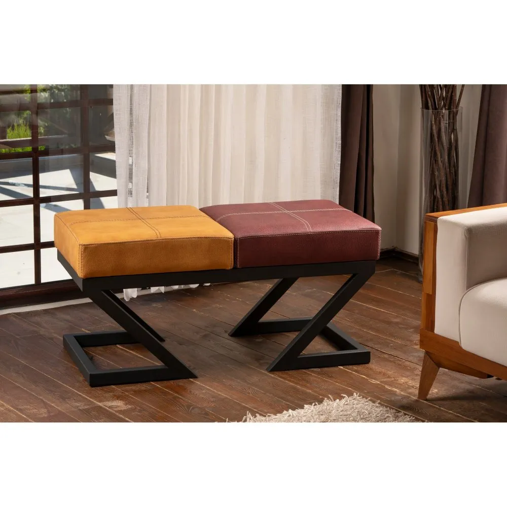 Tabure Brda Mustard Claret Red
