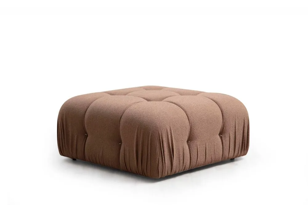 Tabure Bubble Pouffe Brown Bouclette