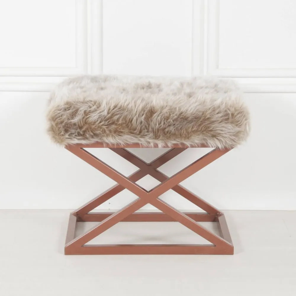 Tabure Capraz Plush Copper