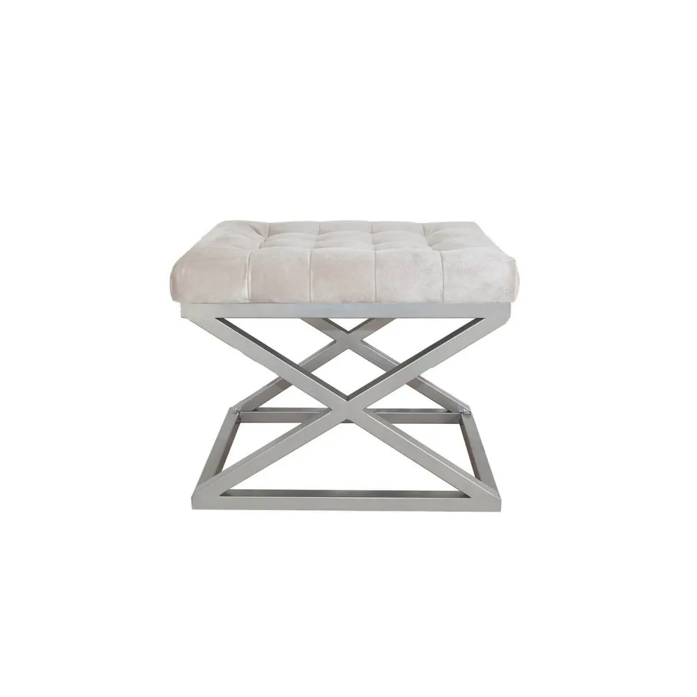 Tabure Capraz Silver Dark White