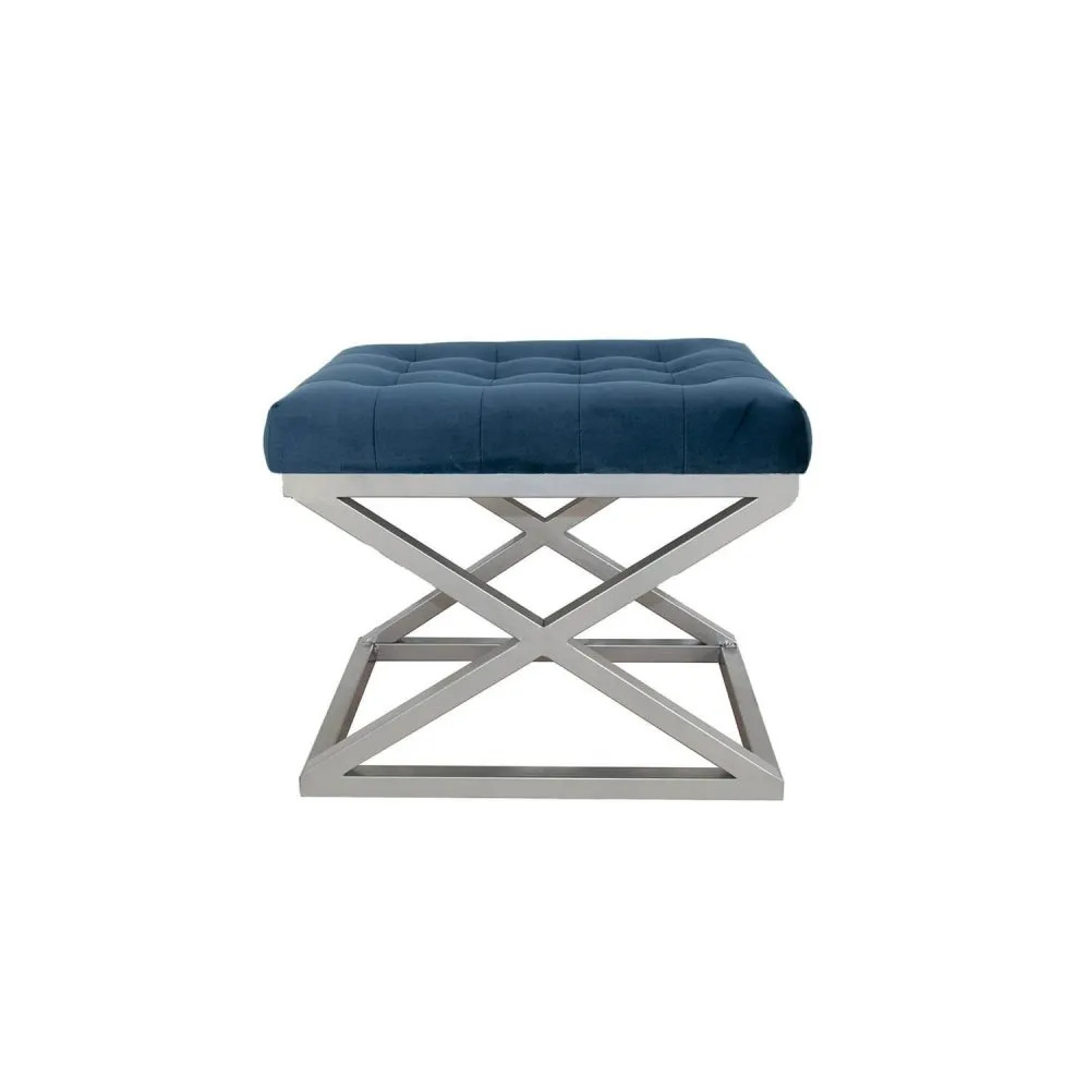 Tabure Capraz Silver Navy Blue