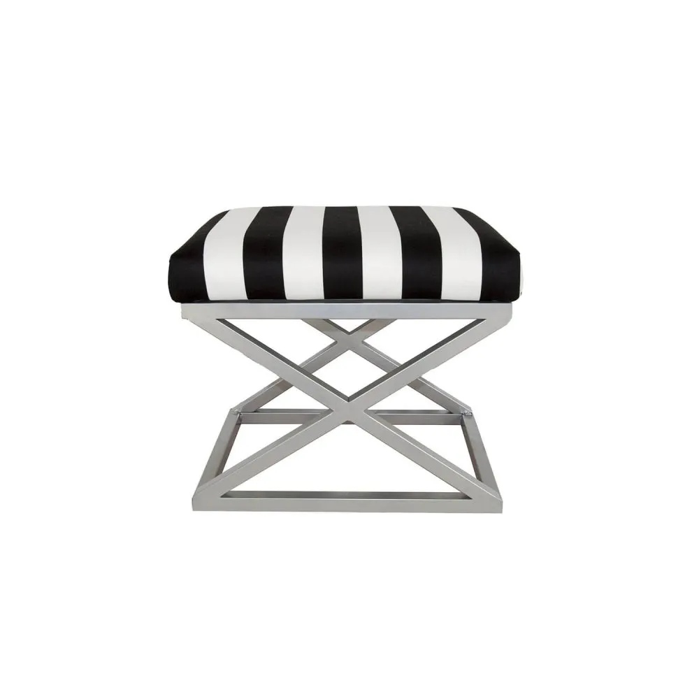 Tabure Capraz Silver White
