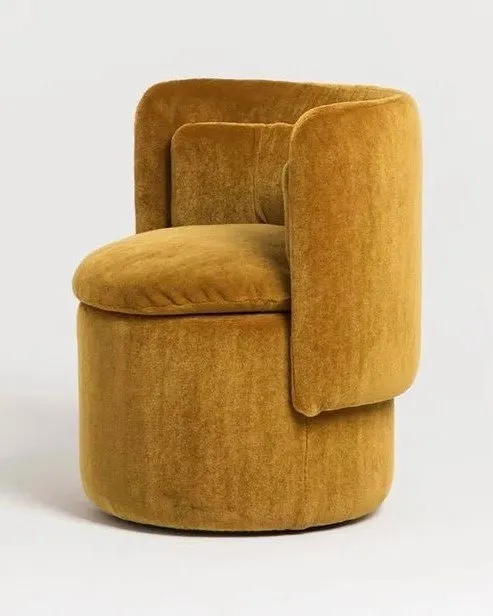 Tabure Ceremony Koltuk Pouffe Yellow