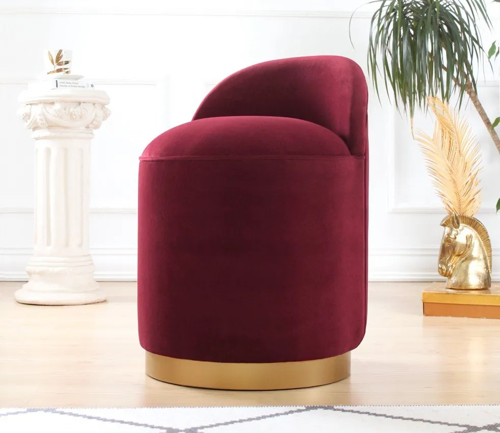 Tabure Dover Claret Red