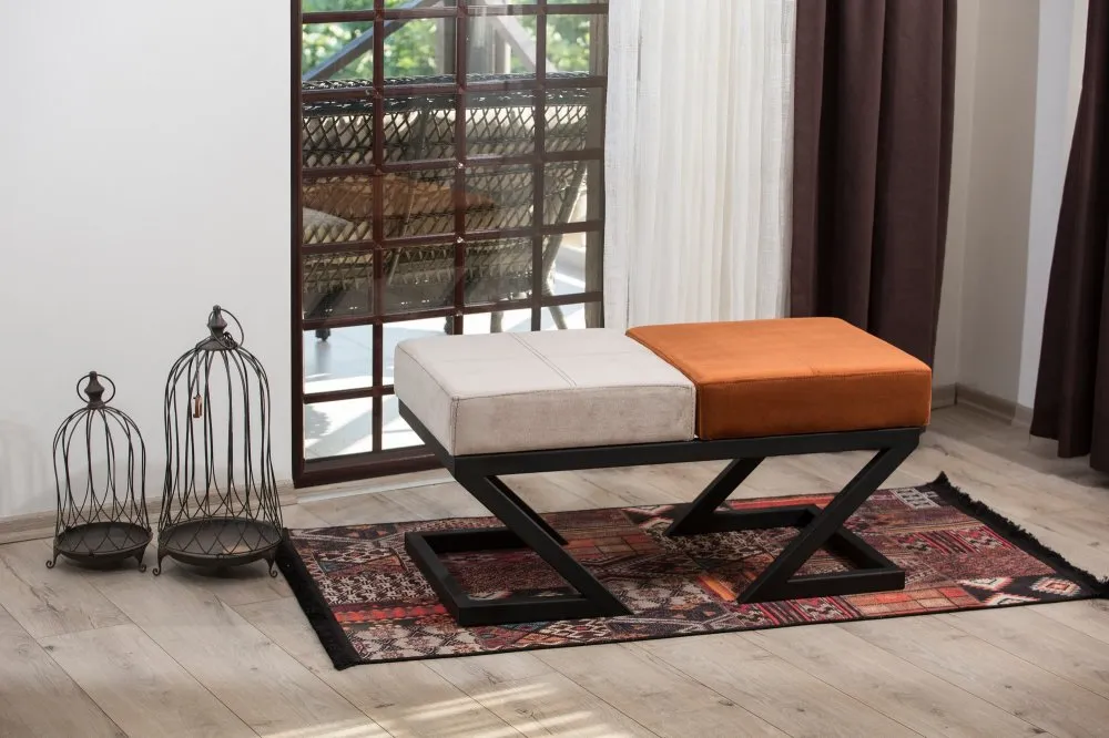 Tabure Eda Beige Orange