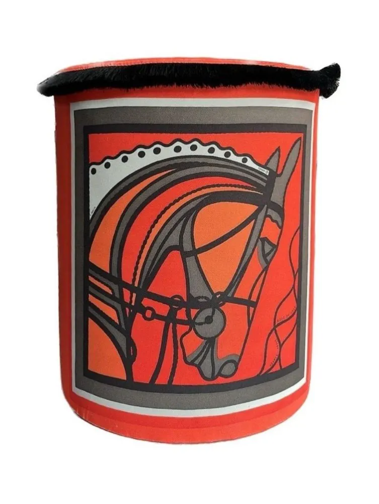 Tabure Jungle Scar Pouffe Orange