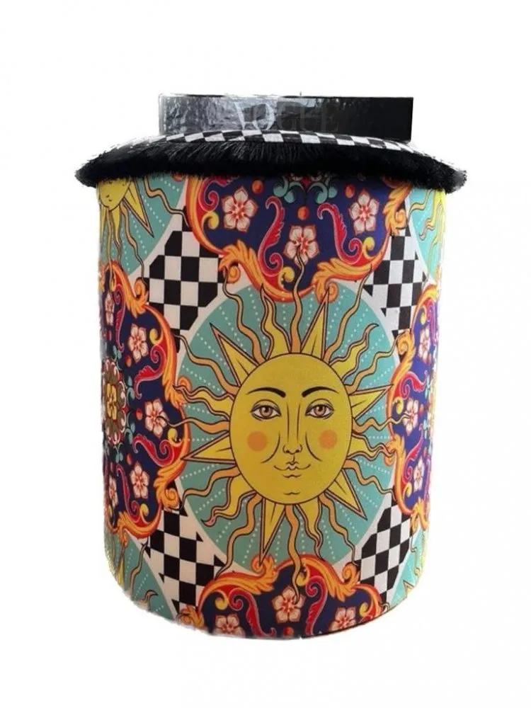 Tabure Jungle Scar Pouffe Yellow