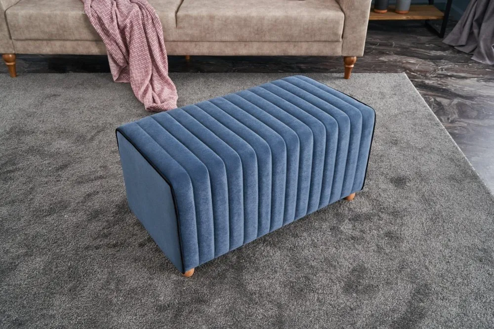 Tabure Mabel Puf Blue