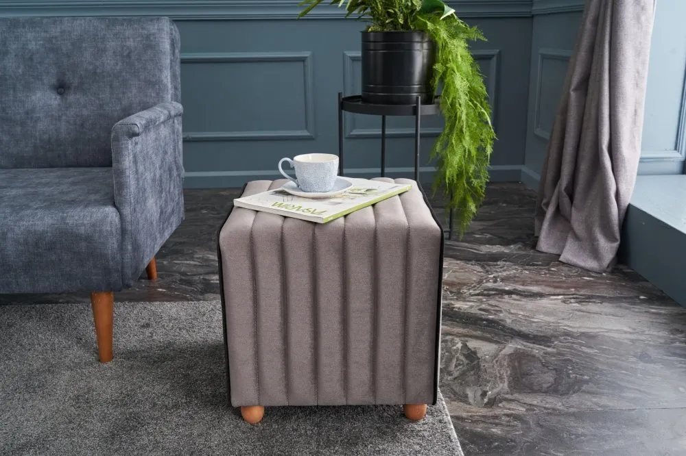 Tabure Mona Puf Grey