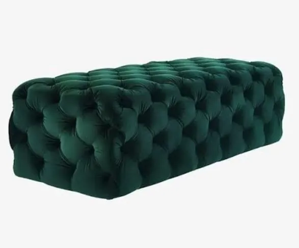Tabure Nilka Kapitone Pouffe 120 Green