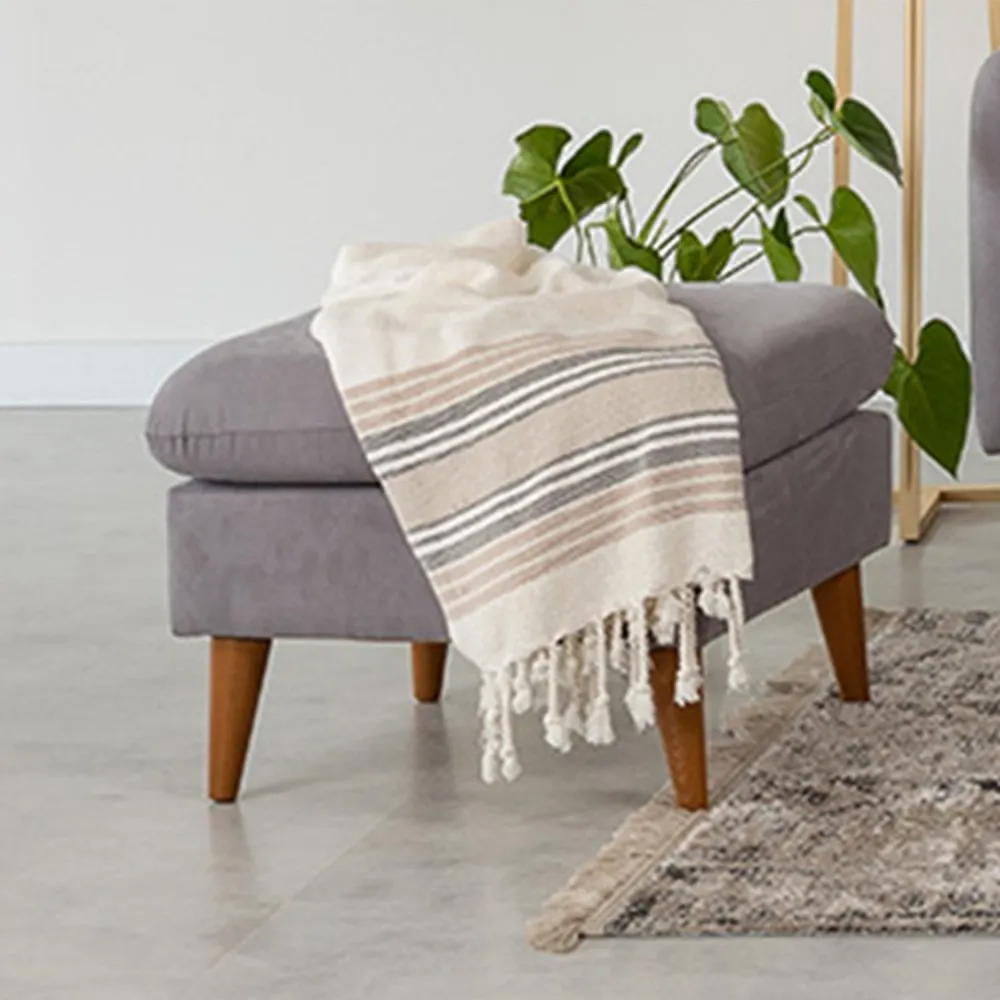 Tabure Sofia Puf Grey