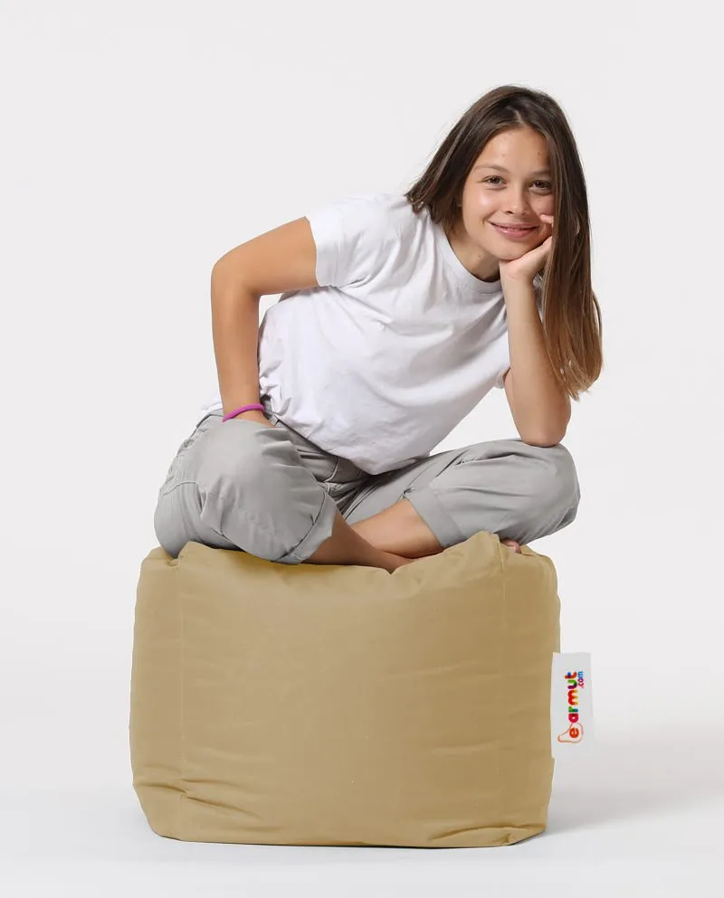 Tabure Square Pouf Mink