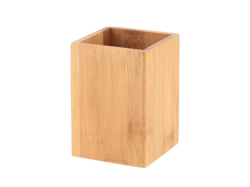 Čaša za četkice za zube Bambus kocka (6150195)