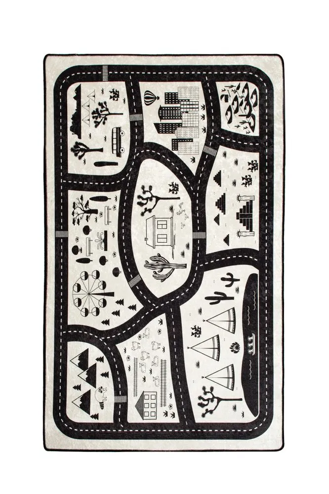 Tepih (100 x 160) Black City