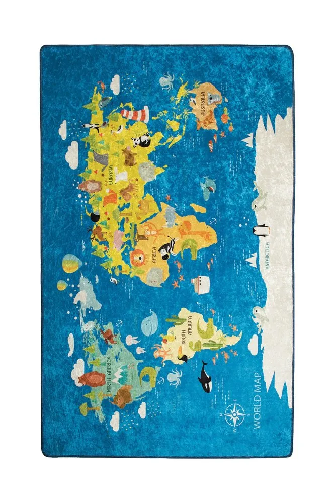 Tepih (100 x 160) World Map