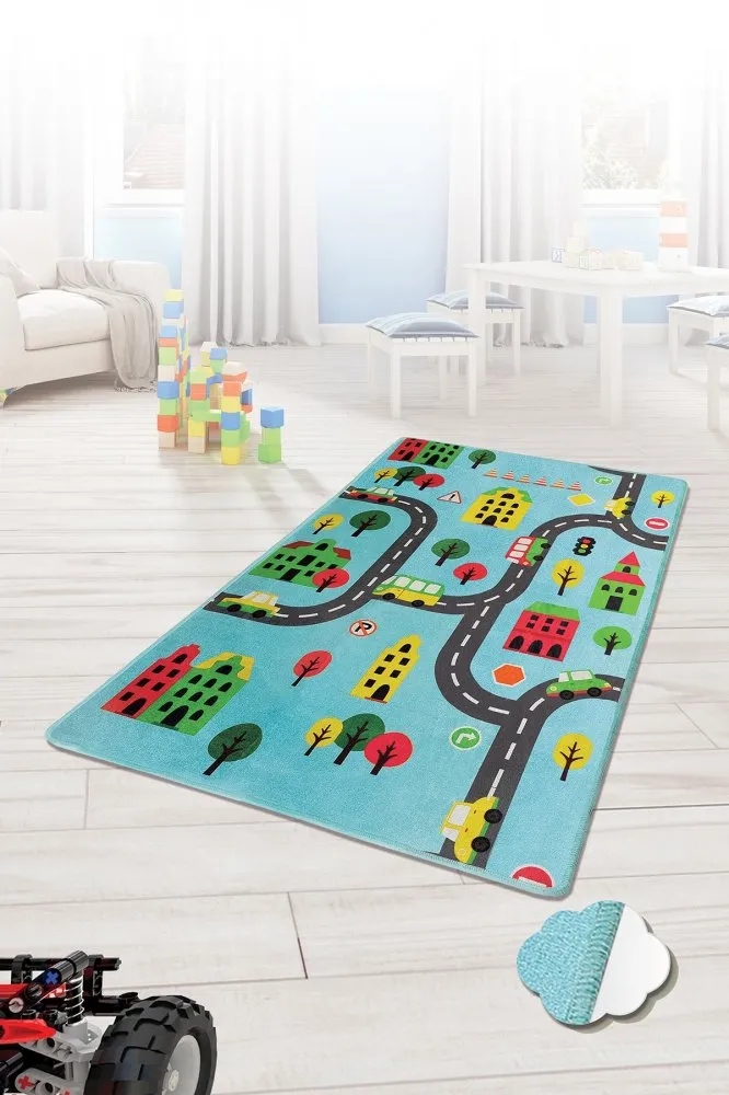 Tepih (140x190) Road Blue