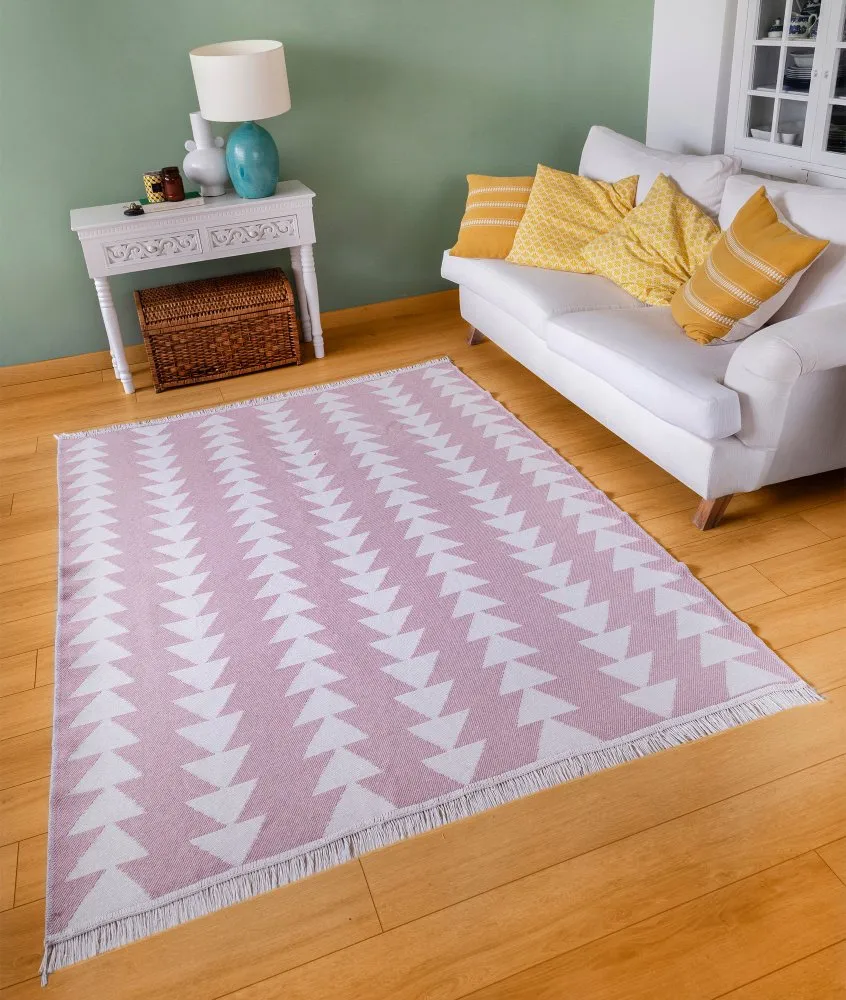 Tepih (160x230) 22994A White Pink