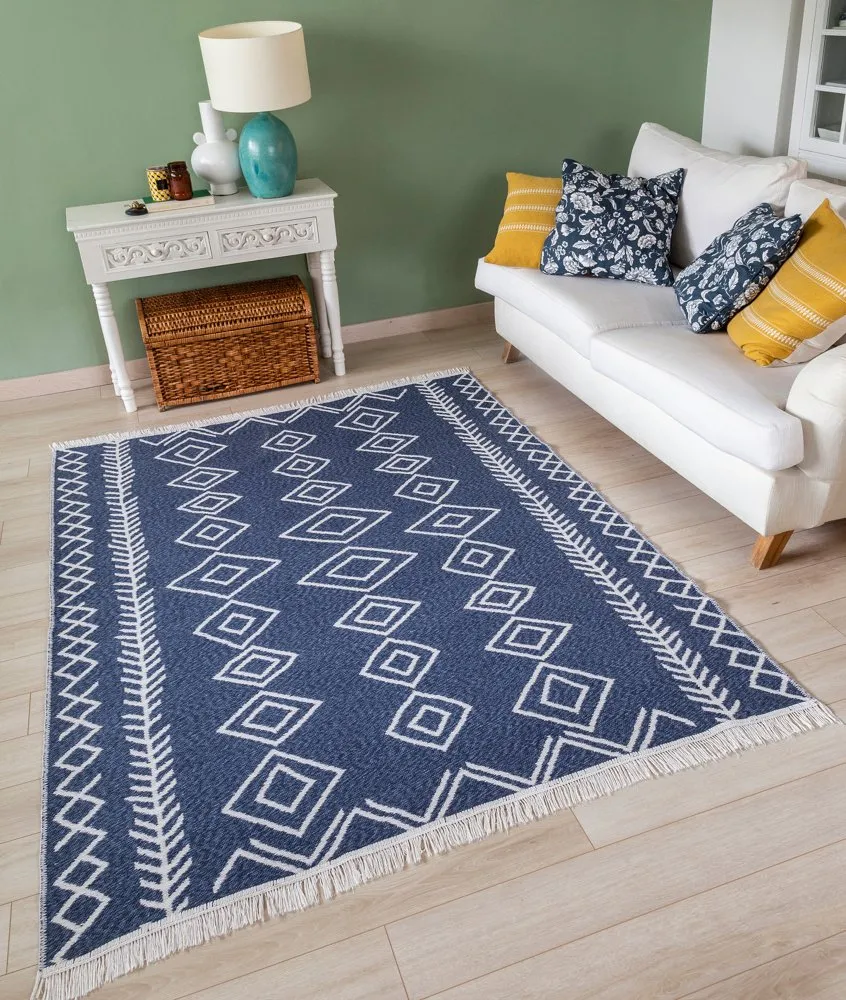Tepih (160x230) 23000A White Blue