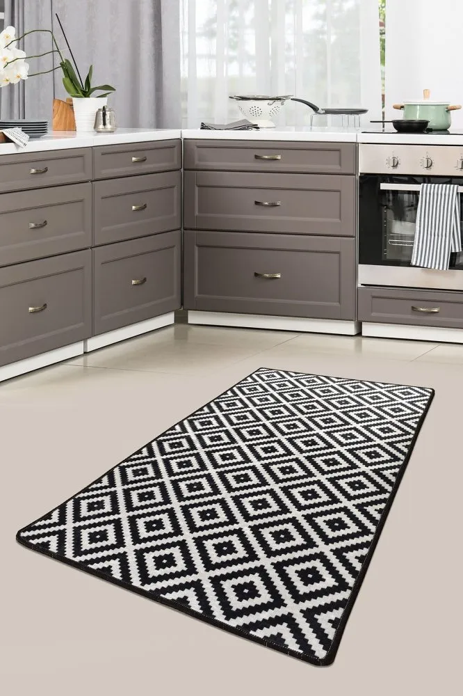 Tepih (160x230) Black White