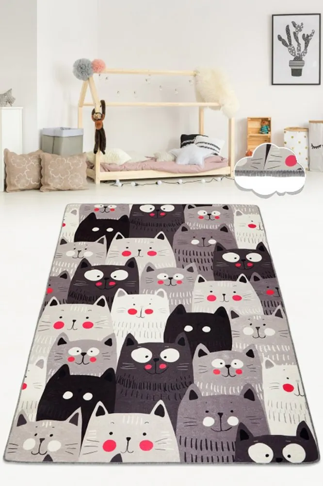 Tepih (200x290) Cats Gray Djt