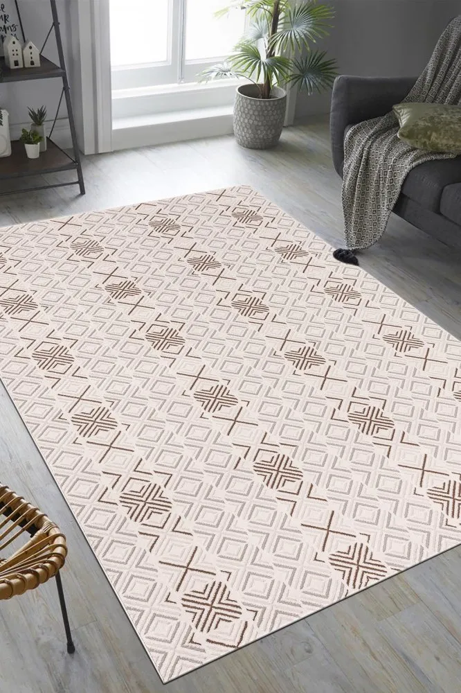 Tepih (200x290) Troya J0090 White
