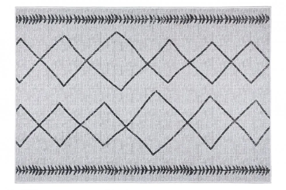 Tepih 22563A Fresco Black White 1