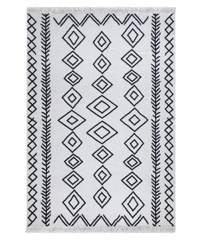 Tepih 23000A White Black 60 x 100 (932ELT1214)