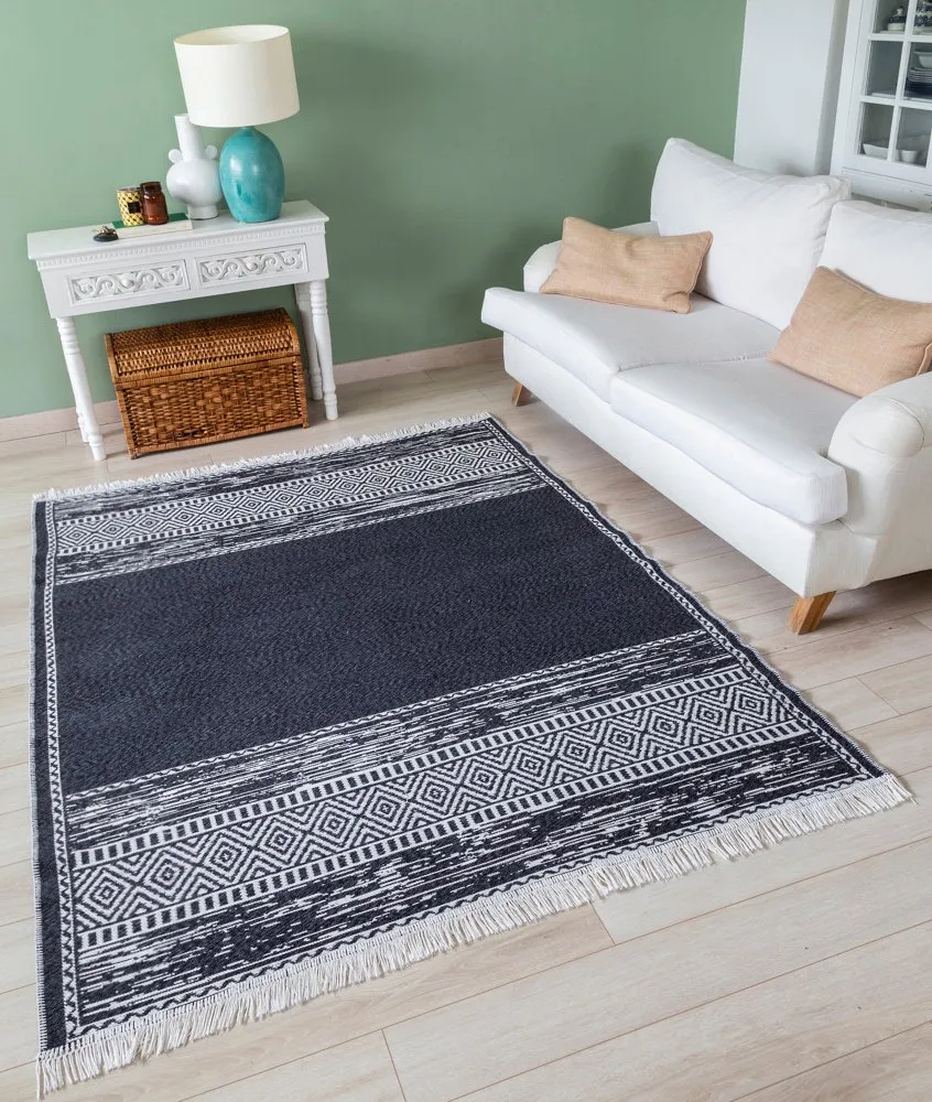 Tepih 23003A White Black 120 x 180 (932ELT1252)