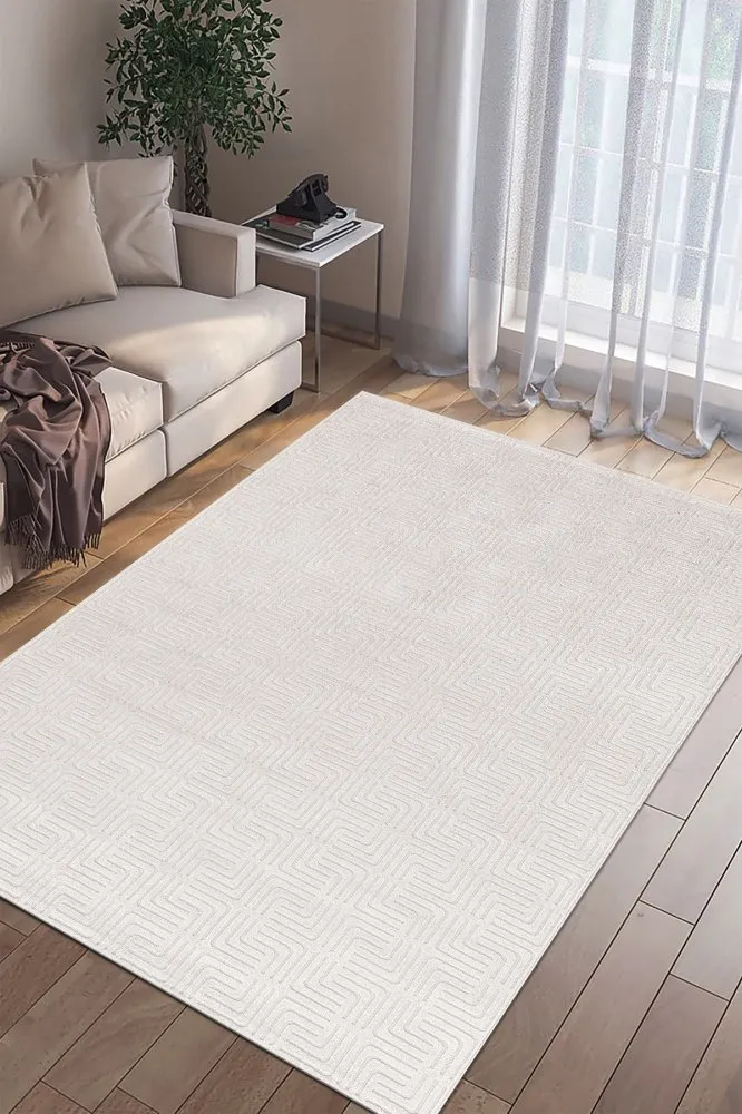 Tepih (240x330) Elmina F0332 White