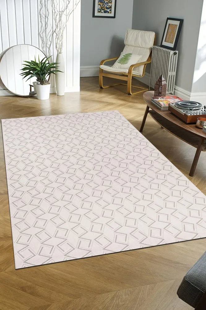 Tepih (240x330) Troya J0086 White